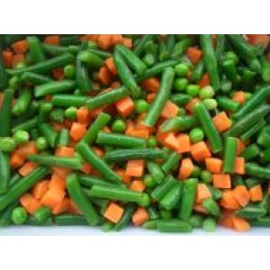 Vegetales congelados (zanahoria orgánica y vainica)
