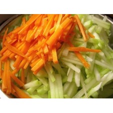 Chayote y zanahoria en juliana (congelado)