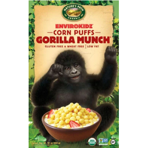 Cereal Organico GORILLA MUNCH CORN PUFFS GF - 284grs
