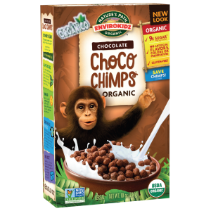 Cereal Organico Choco Chimps GF - 284grs